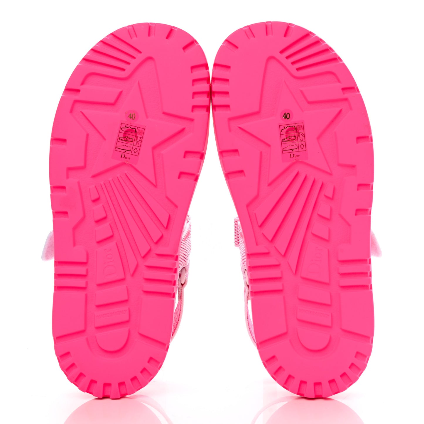 Technical Knit Jute Dioract 10mm Sandals 40 White Fuchsia