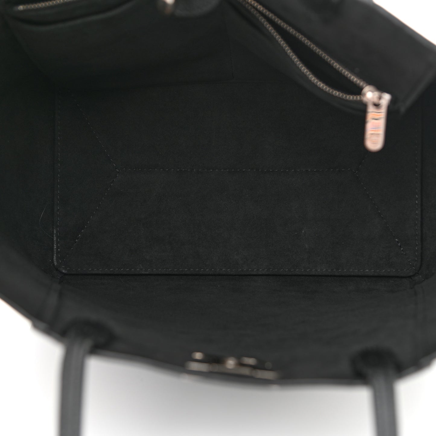 Calfskin Lockme Cabas Black