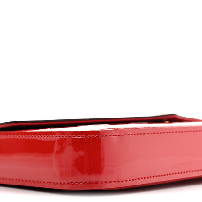 Louis Vuitton Vernis Felicie Pochette Chain Wallet Cherry 10 of 13