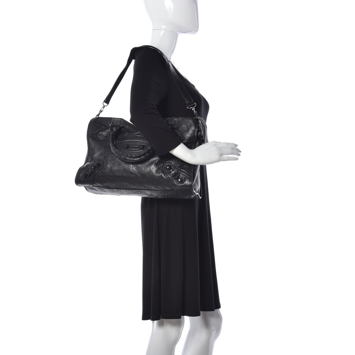 Balenciaga Agneau Giant Brogues Hardware City Black 2 of 10