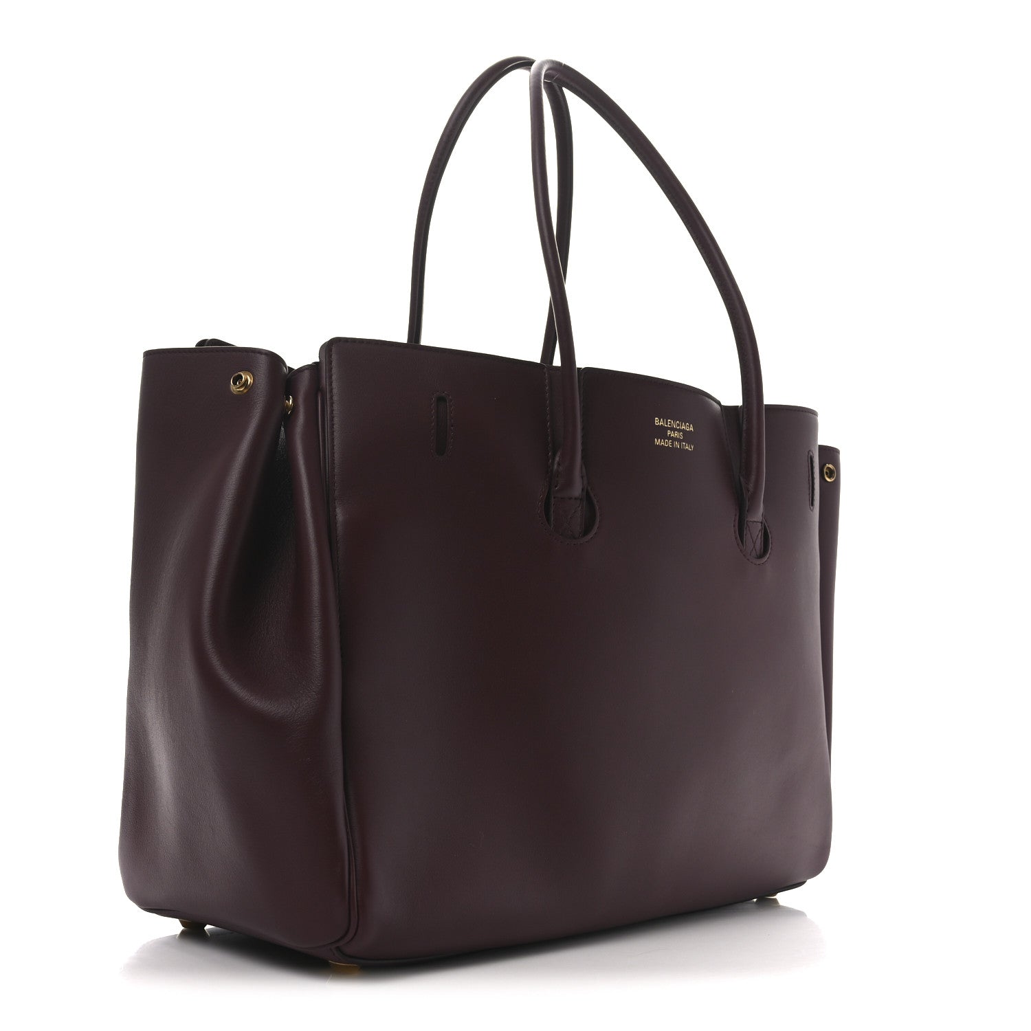 Balenciaga Smooth Calfskin Medium Bel Air Carry All Bag Dark Burgundy 3 of 9