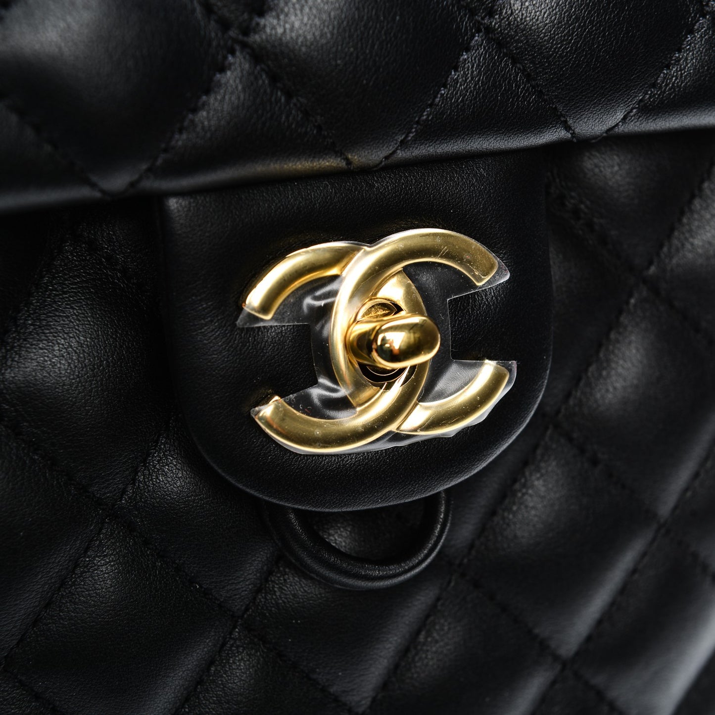 Lambskin Quilted Small Urban Spirit Backpack Black