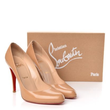 Christian Louboutin Jazz Calfskin Decollete 868 100 Pumps 39.5 Camel 12 of 12