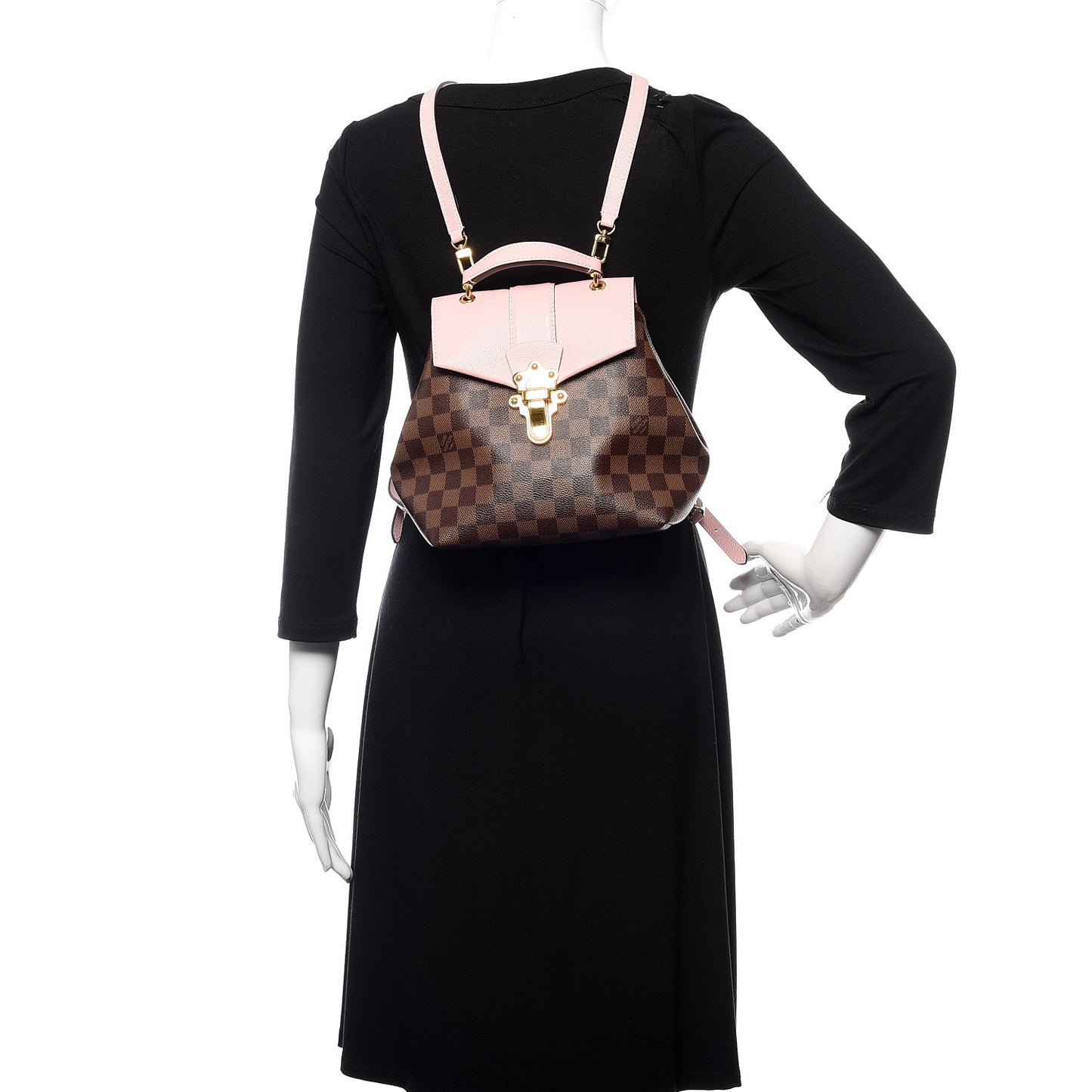 Damier Ebene Clapton Backpack Magnolia