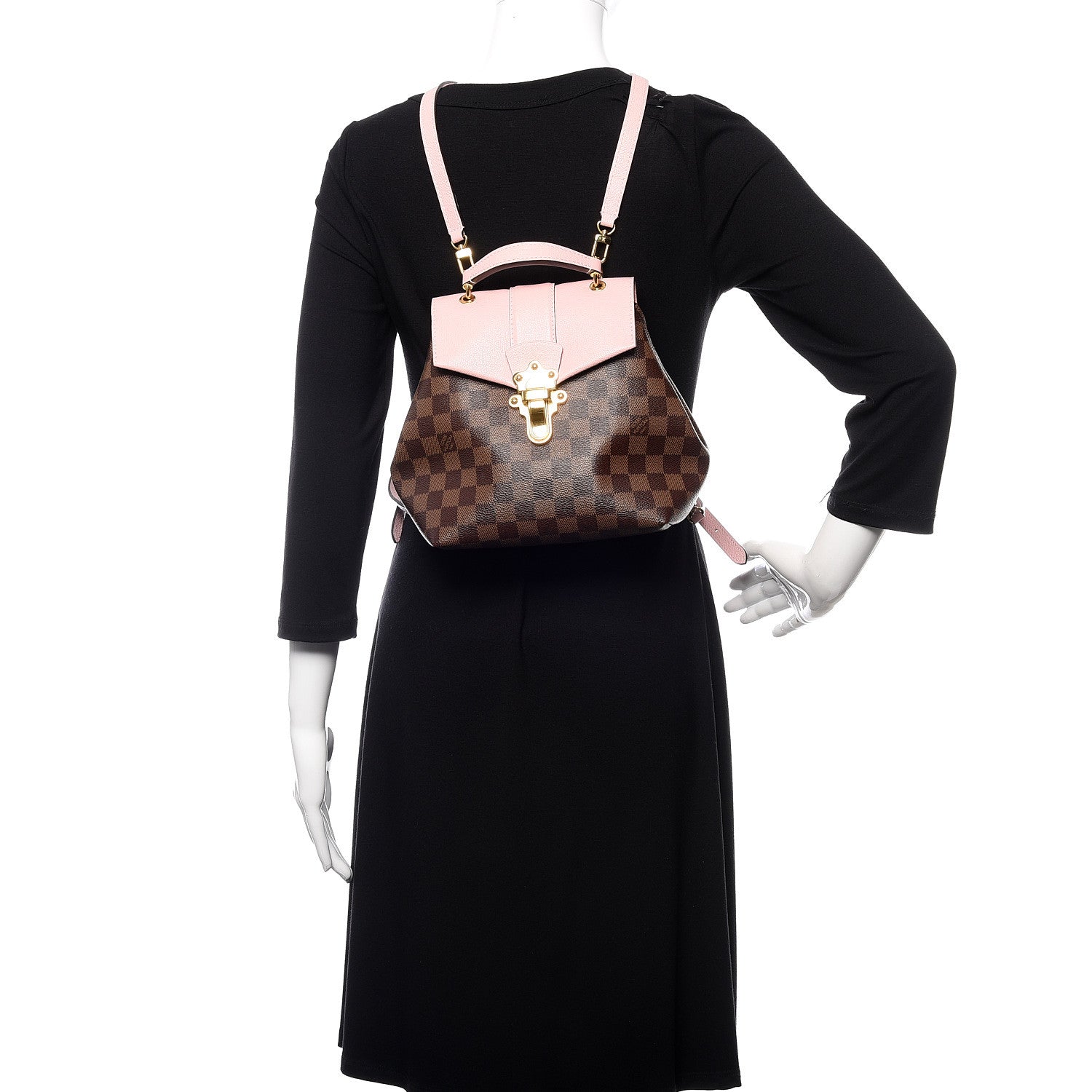 Louis Vuitton Damier Ebene Clapton Backpack Magnolia 2 of 9