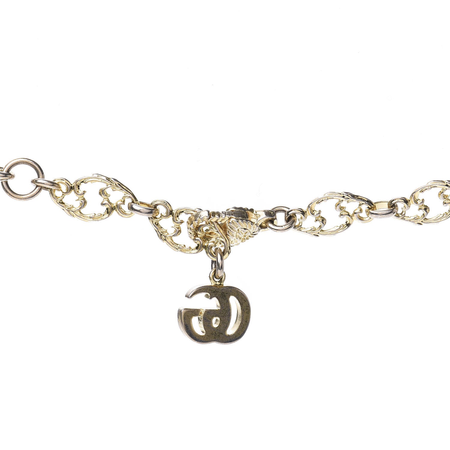 Gucci Metal Enamel Roaring Tiger Pendant Necklace Gold 4 of 4