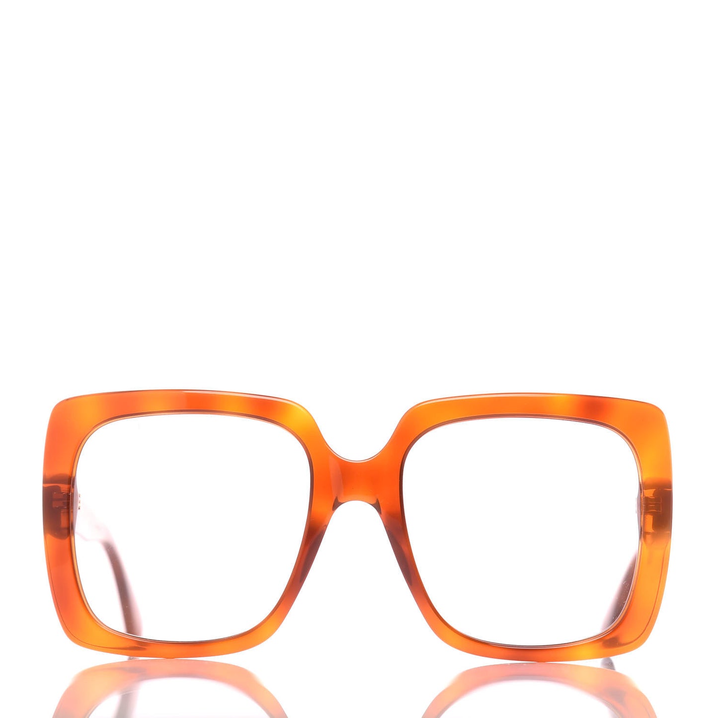 Square Frame Crystal Sunglasses GG 0418S Tortoiseshell