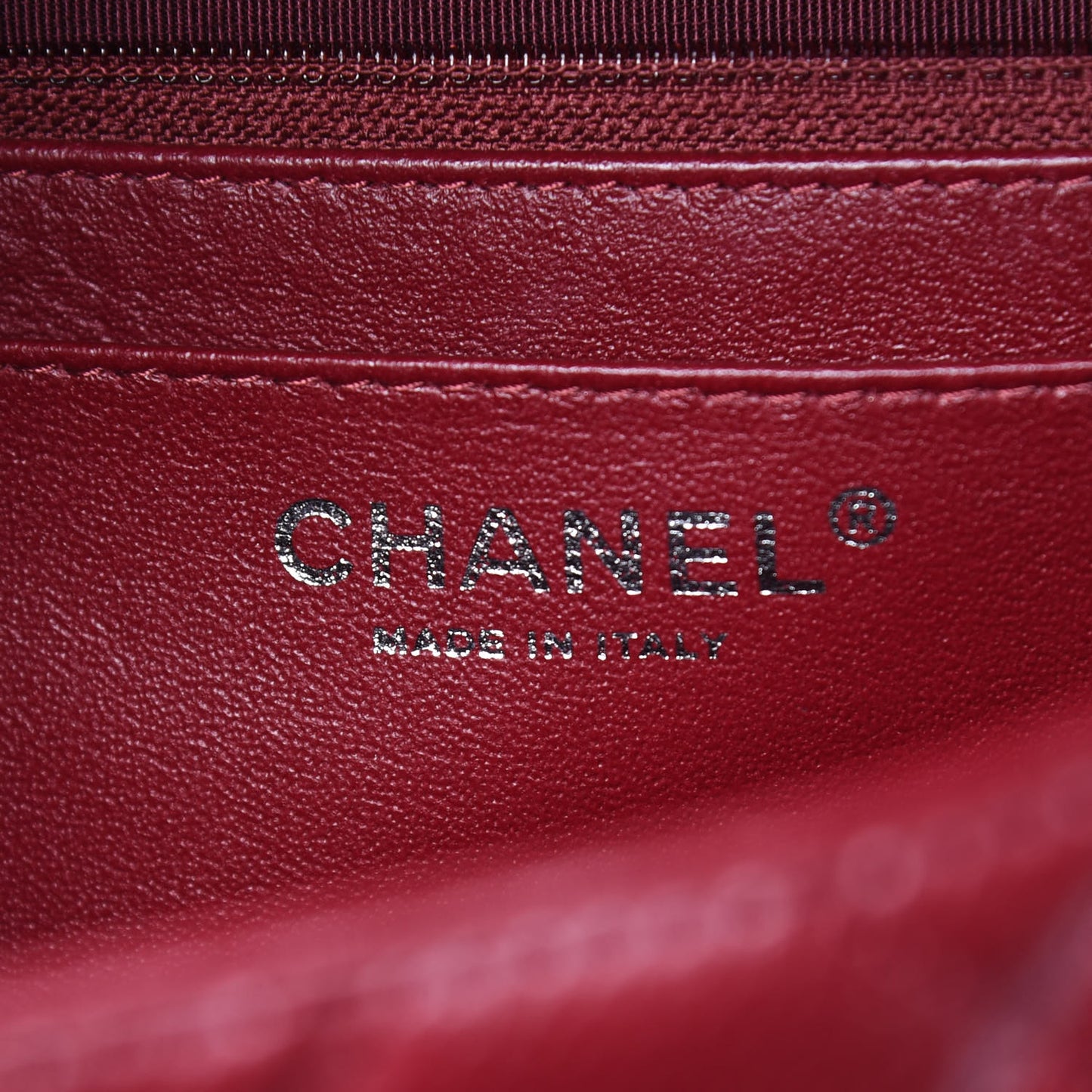 Caviar Quilted Jumbo Single Flap Dark Red