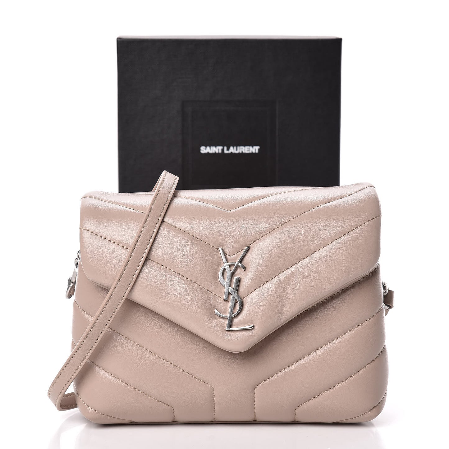 Calfskin Y Quilted Monogram Toy Loulou Satchel Light Natural