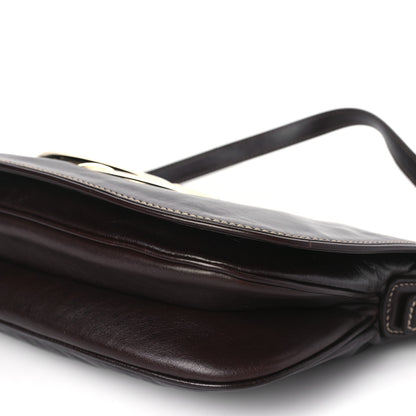 Gucci Calfskin Web Small Britt Shoulder Bag Brown 9 of 9