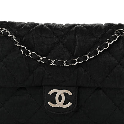 Chanel Coated Canvas Quilted Le Marais Flap Black 8 of 10