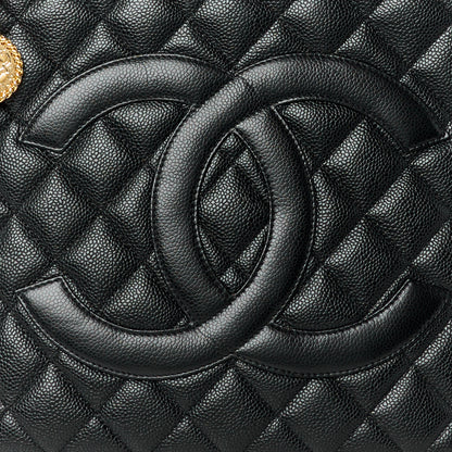 Chanel Caviar Quilted Medallion Tote Black 9 of 11