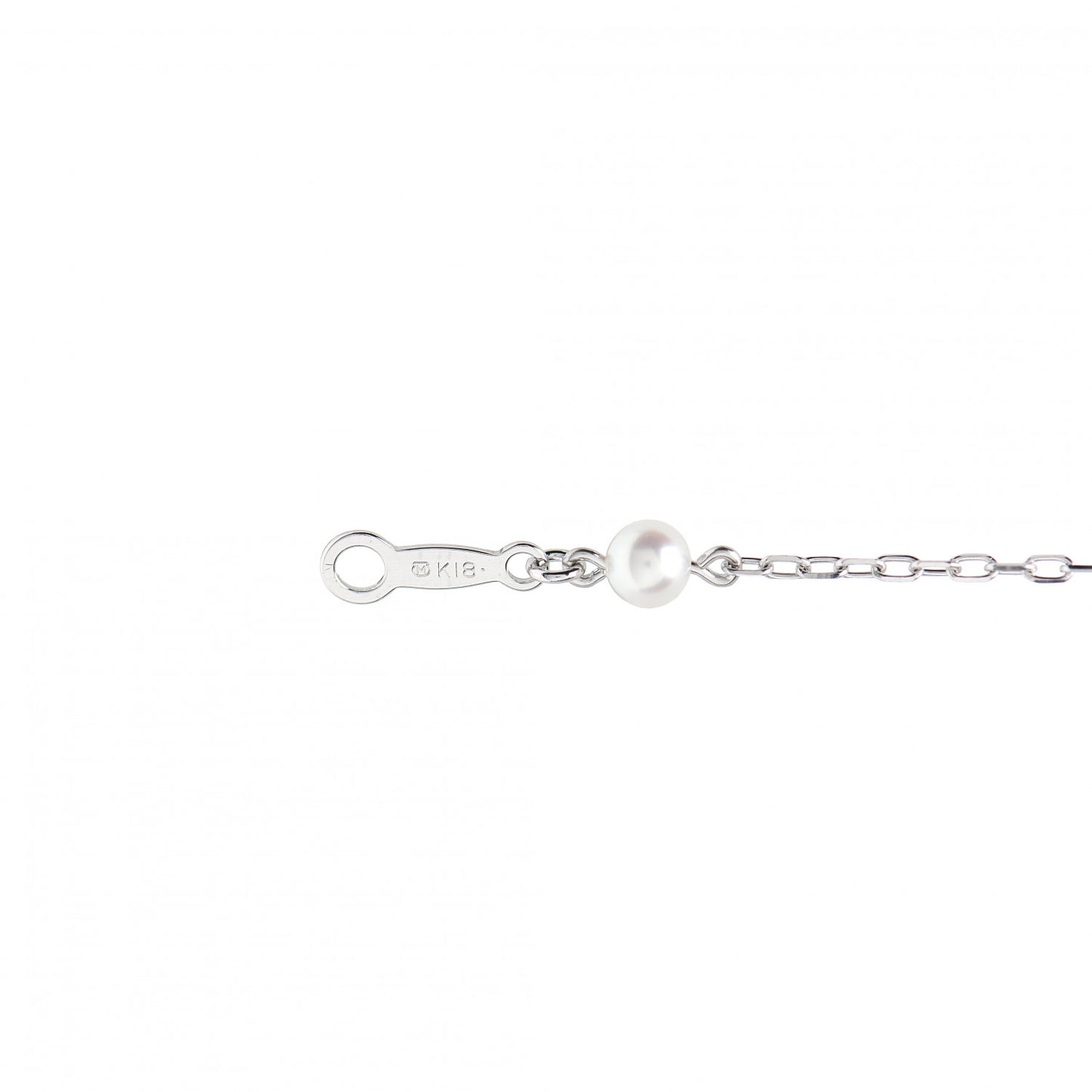 18K White Gold Akoya Pearl 3-3.5mm Station Bracelet