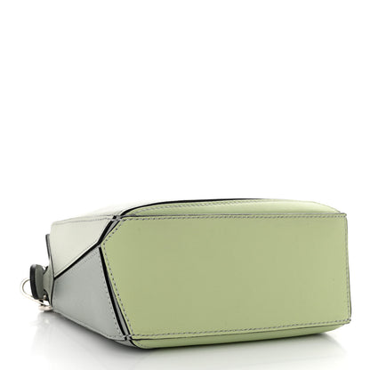 Loewe Calfskin Mini Puzzle Bag Ash Grey Light Celadon 4 of 9