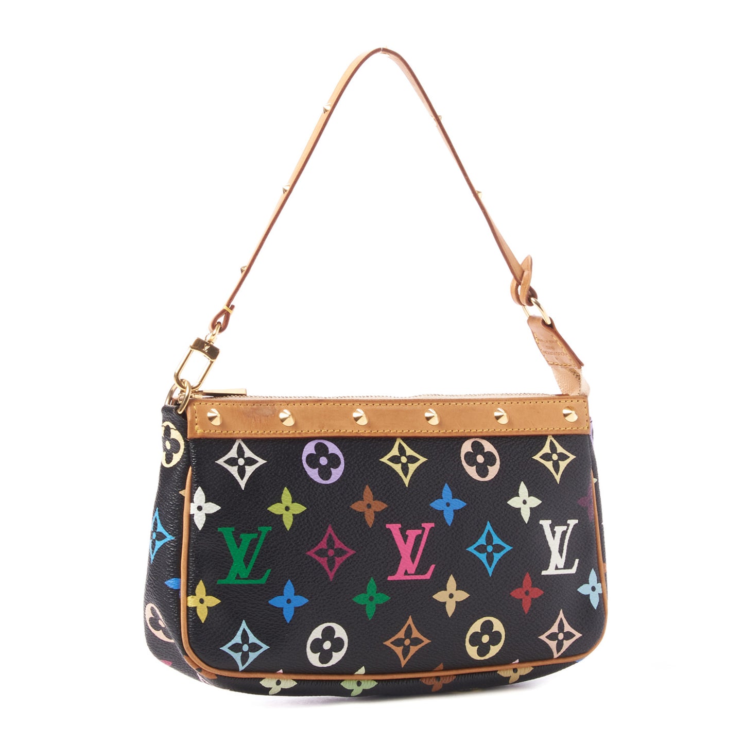 Monogram Multicolor Pochette Accessories Black