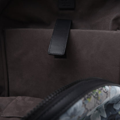 Gucci GG Supreme Monogram Blooms Medium Day Backpack Beige Blue Navy 9 of 15