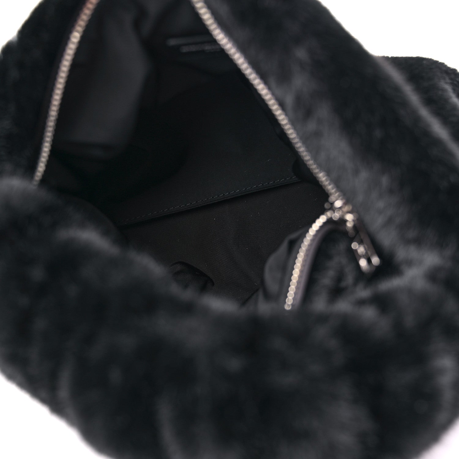 Alexander Wang Faux Fur Small Scrunchie Bag Black 5 of 9
