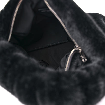 Alexander Wang Faux Fur Small Scrunchie Bag Black 5 of 9