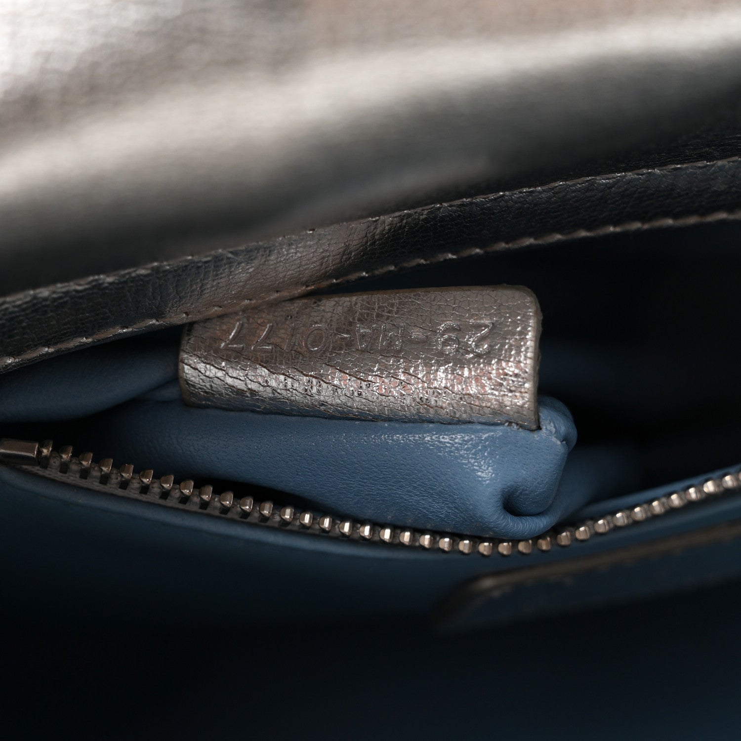Christian Dior Metallic Grained Calfskin Cannage Small Lucky Badges My Lady Dior Silver 7 of 12