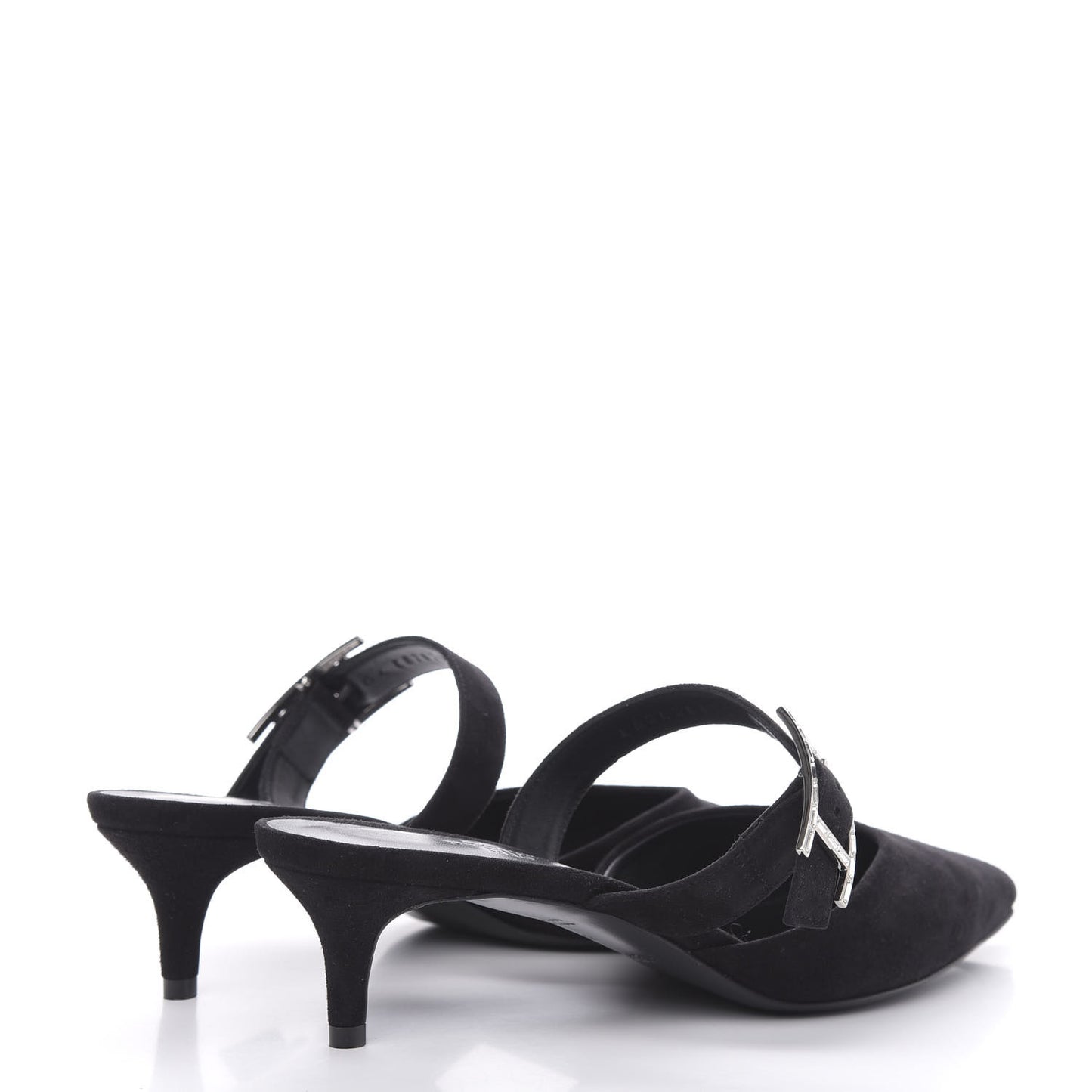 Suede Goatskin Blink Mule 37 Black