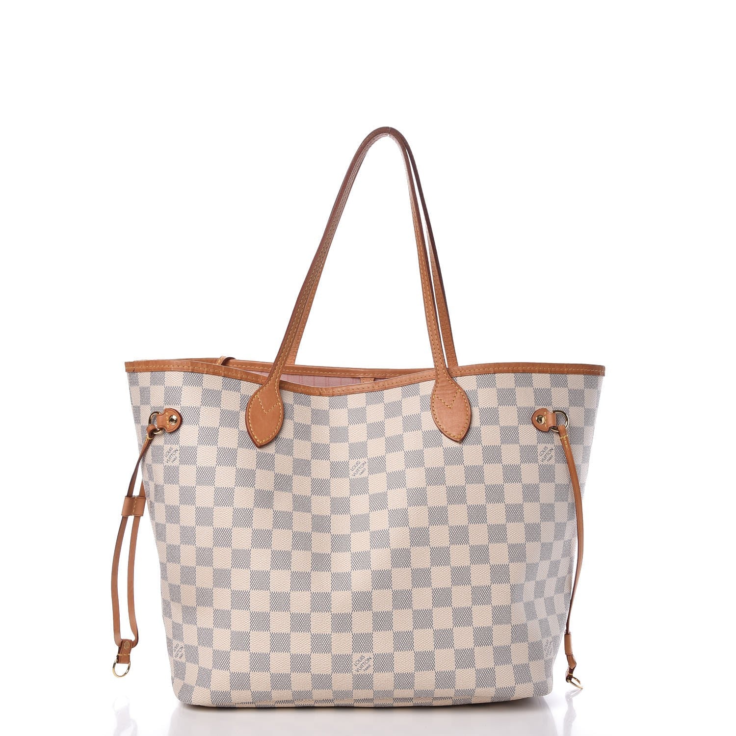 Louis Vuitton Damier Azur Neo Neverfull MM Rose Ballerine 3 of 15