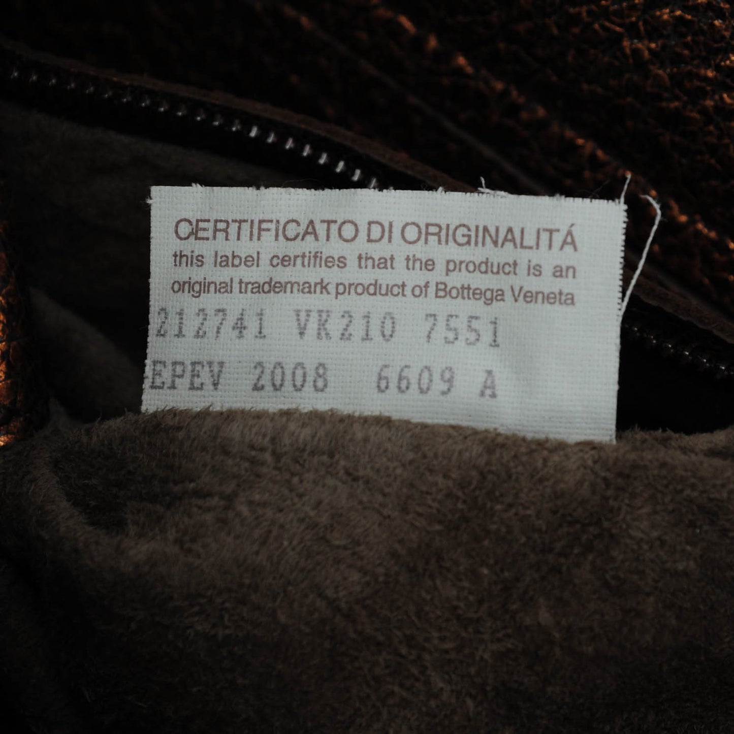 Cervo Deerskin Large Hobo Rame Ossidato