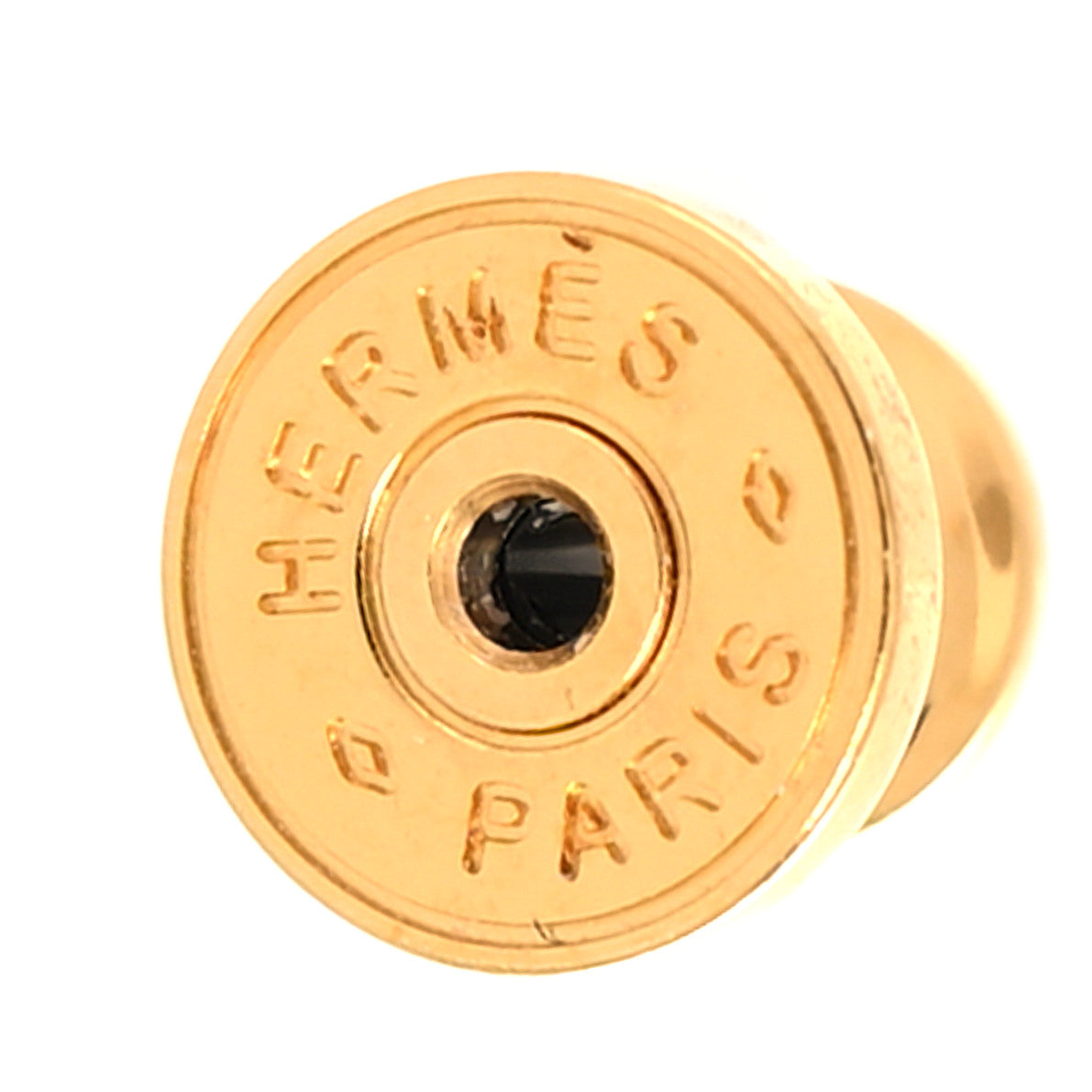 Hermes Rose Gold Lacquered Mini Pop H Earrings Marron Glace 4 of 5