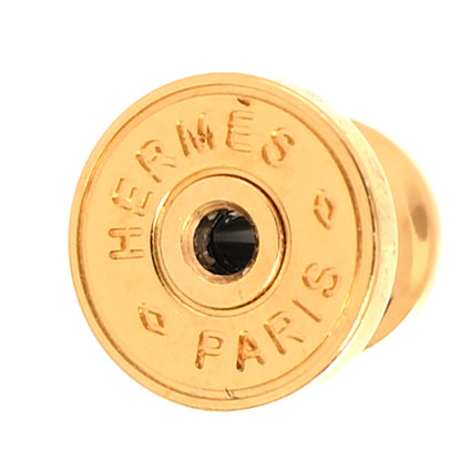 Hermes Rose Gold Lacquered Mini Pop H Earrings Marron Glace 4 of 5