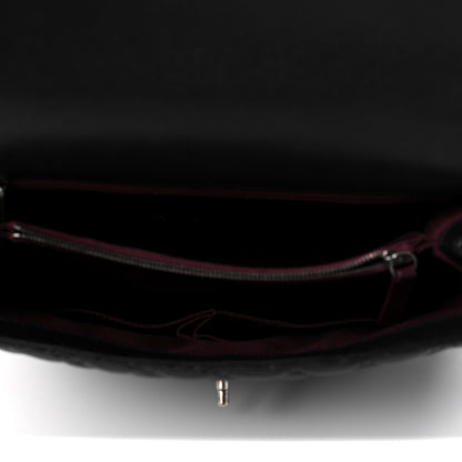 Chanel Caviar Quilted Large Coco Handle Flap Black 5 of 10