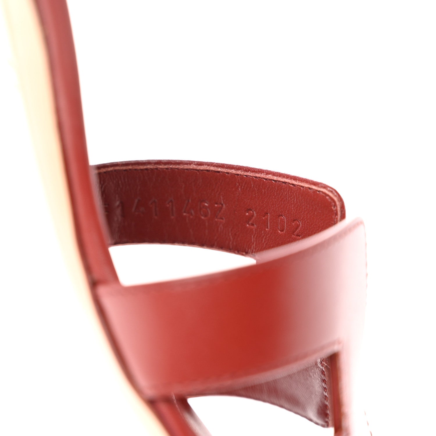 Hermes Calfskin Oasis Sandals 35 Rouge Corazon 8 of 9