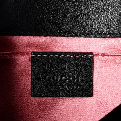 Gucci Velvet Matelasse Mini GG Marmont Shoulder Bag Black 8 of 9