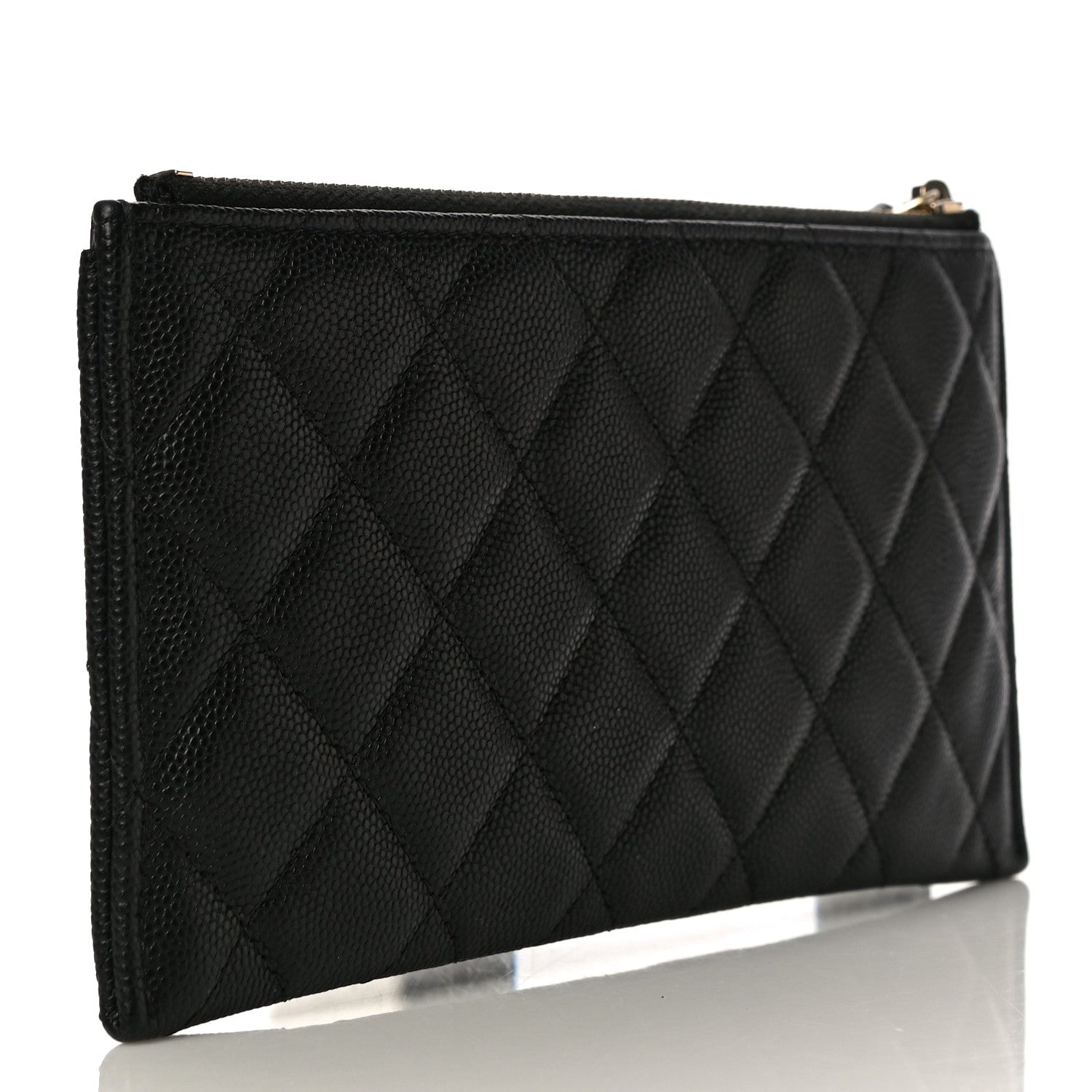 Chanel Caviar Quilted Classic Zip Pouch Black 3 of 11