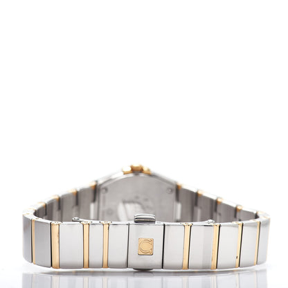 Omega Stainless Steel 18K Yellow Gold Diamond Mother of Pearl 24mm Constellation Quartz Watch 123.20.24.60.55.004 3 of 5