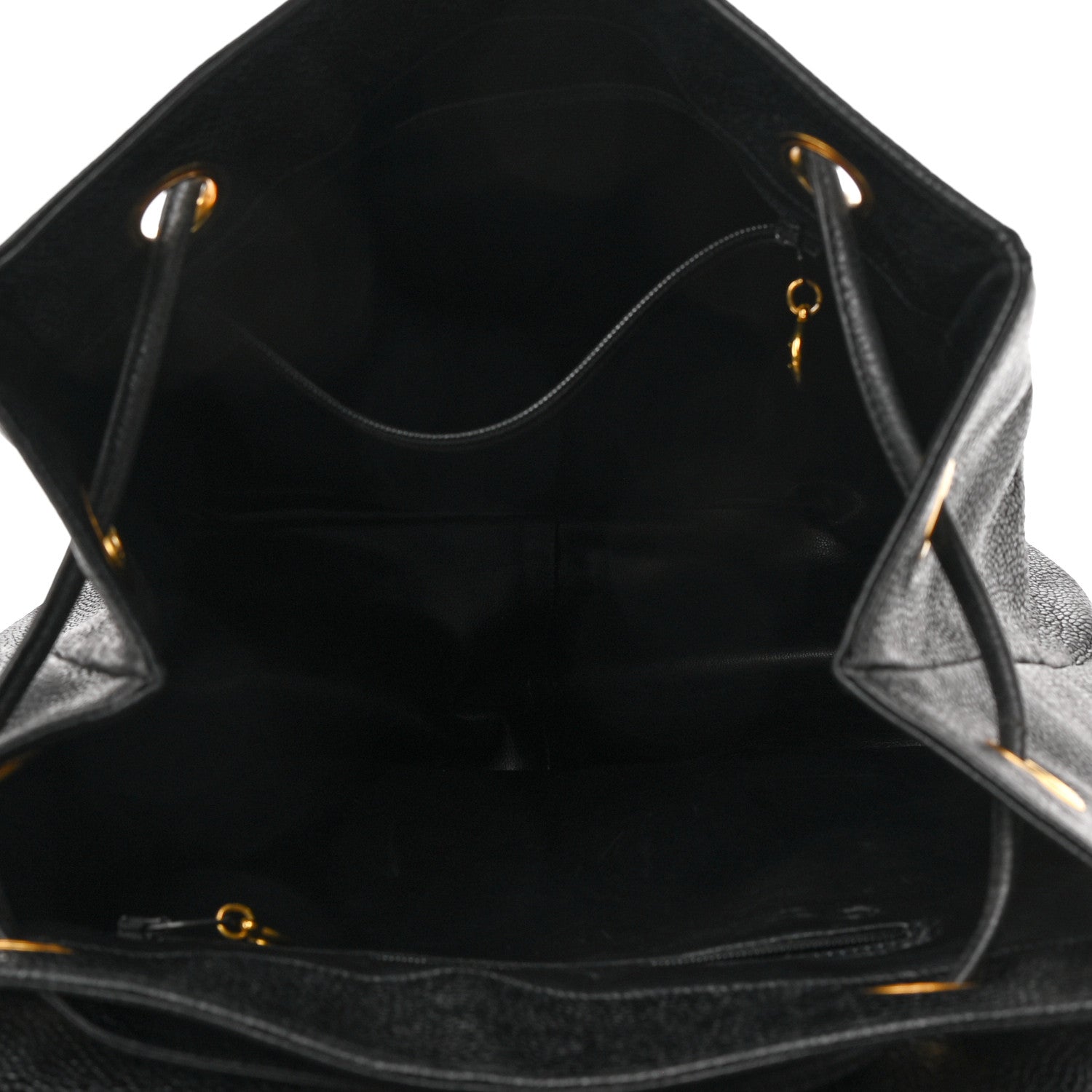 Chanel Caviar CC Backpack Black 5 of 13