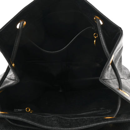 Chanel Caviar CC Backpack Black 5 of 13