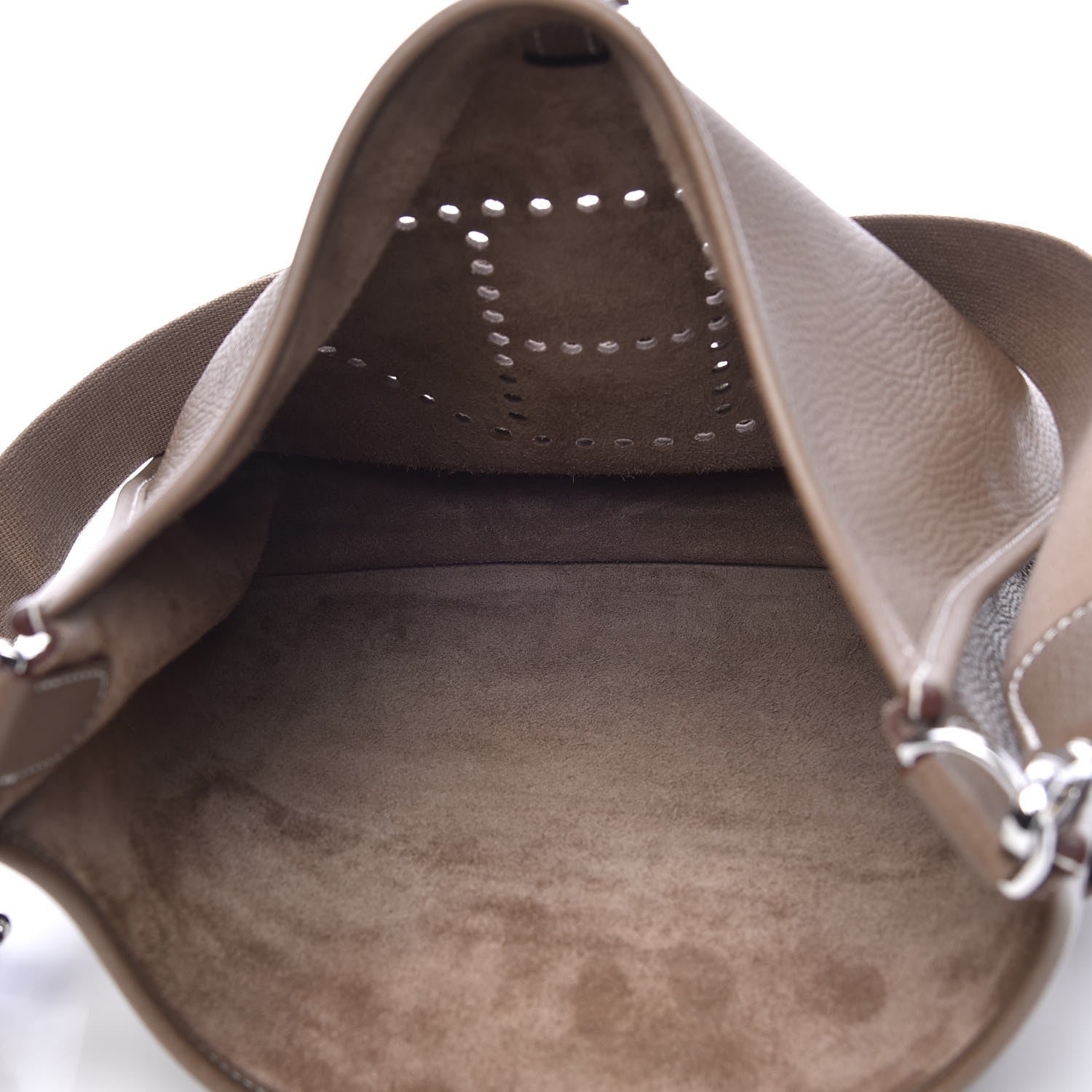 Hermes Taurillon Clemence Evelyne III GM Etoupe 5 of 8