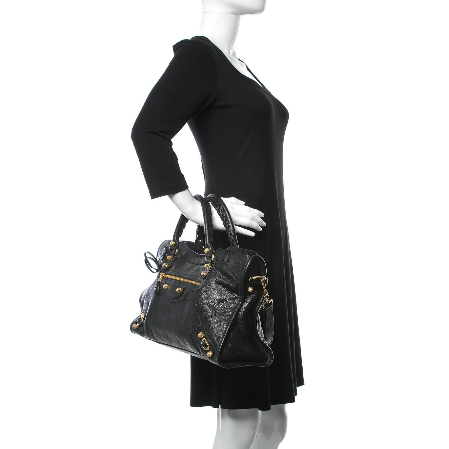 Agneau Giant 12 Gold Hardware City Black