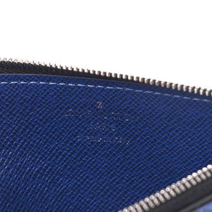 Louis Vuitton Monogram Taiga Coin Card Holder Cobalt 6 of 6