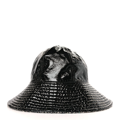 Chanel Vinyl Tweed Bucket Hat 58 Black 5 of 7
