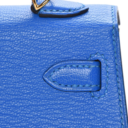 Hermes Chevre Mysore Mini Kelly Sellier 20 Bleu Hydra 18 of 22