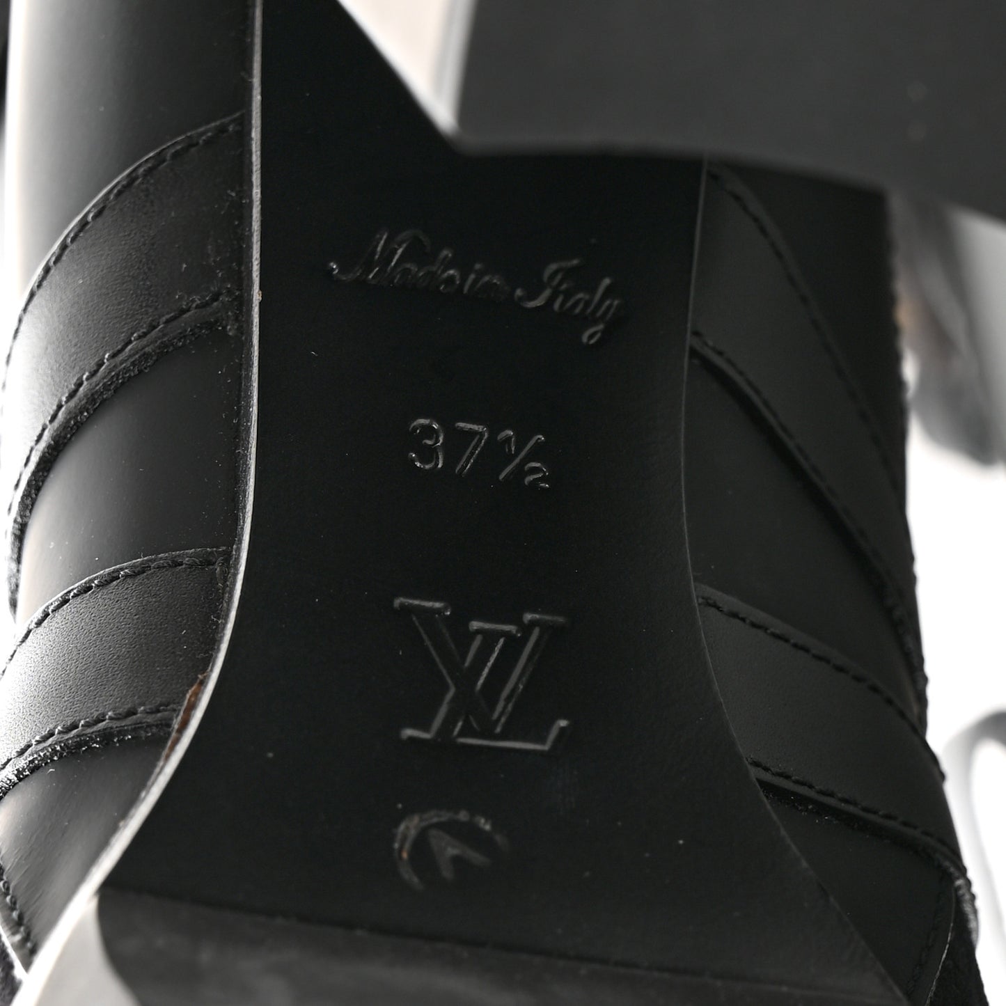 Patent Calfskin Monogram Star Trail Ankle Boots 37.5 Black