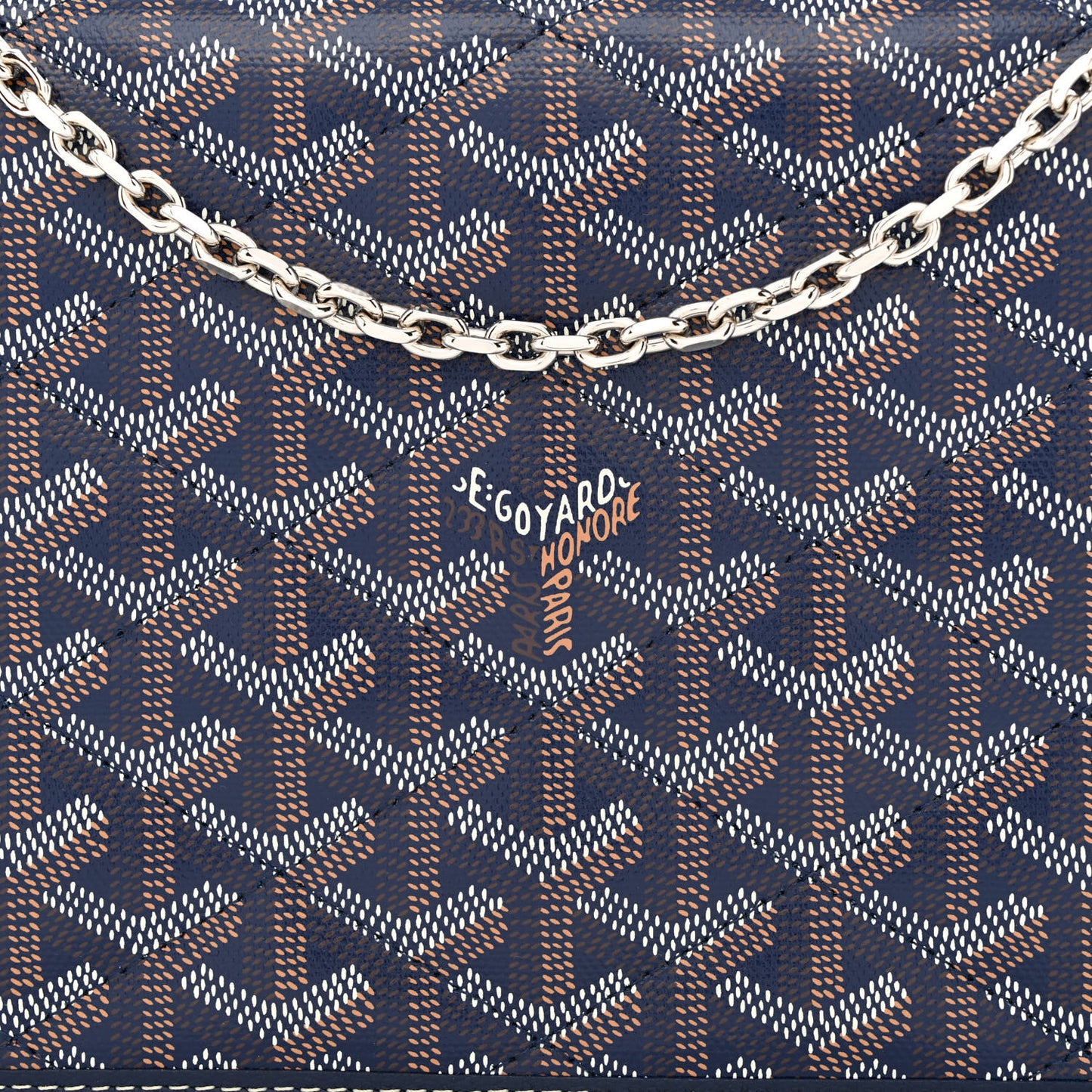 Goyardine Alexandre III Bag Navy