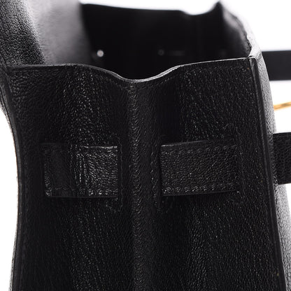 Hermes Chevre de Coromandel Kelly Sellier 35 Black 13 of 31