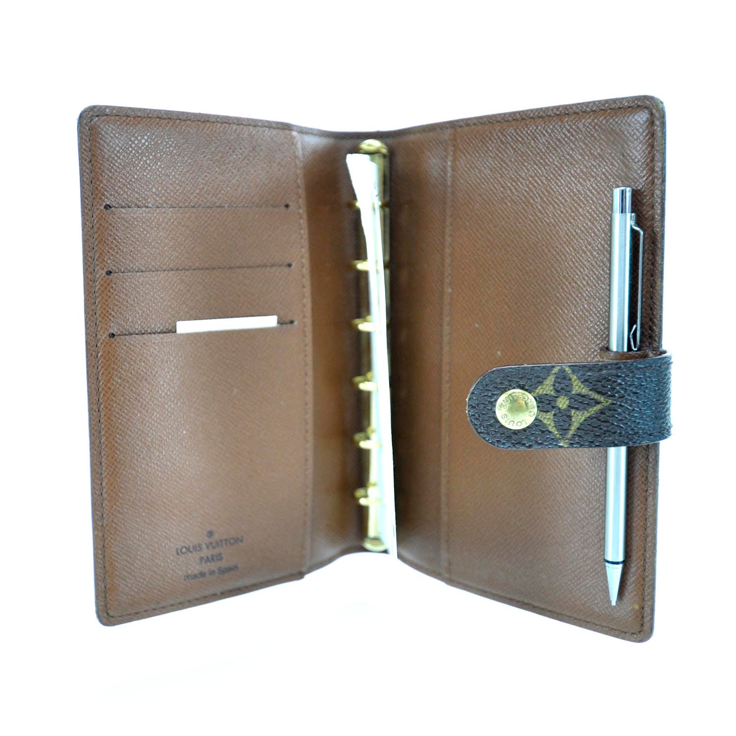Louis Vuitton Monogram Mini Agenda Cover w Pen 8 of 8