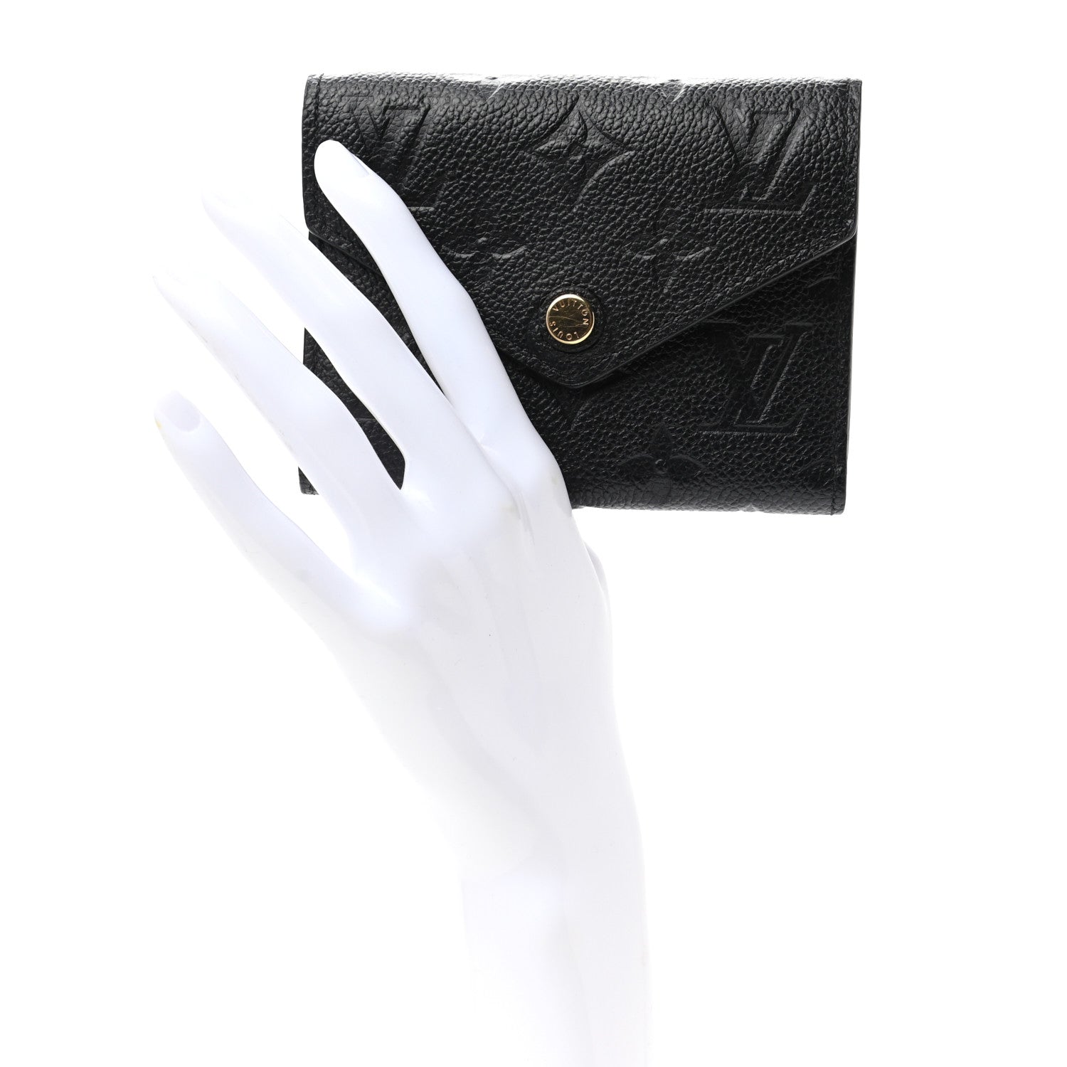 Louis Vuitton Empreinte Victorine Wallet Black 2 of 6