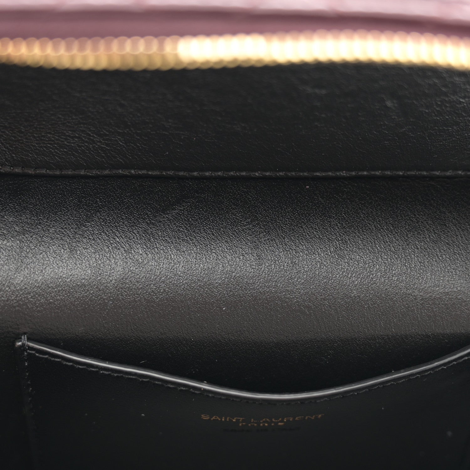 Saint Laurent Lambskin Quilted Mini Gaby Vanity Case Rouge Cabernet 11 of 13