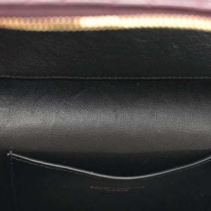 Saint Laurent Lambskin Quilted Mini Gaby Vanity Case Rouge Cabernet 11 of 13