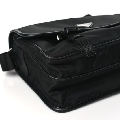 Prada Re-Nylon Saffiano Messenger Bag Black 8 of 9