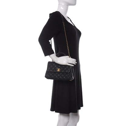 Chanel Caviar Quilted Mini Coco Handle Flap Black 2 of 15