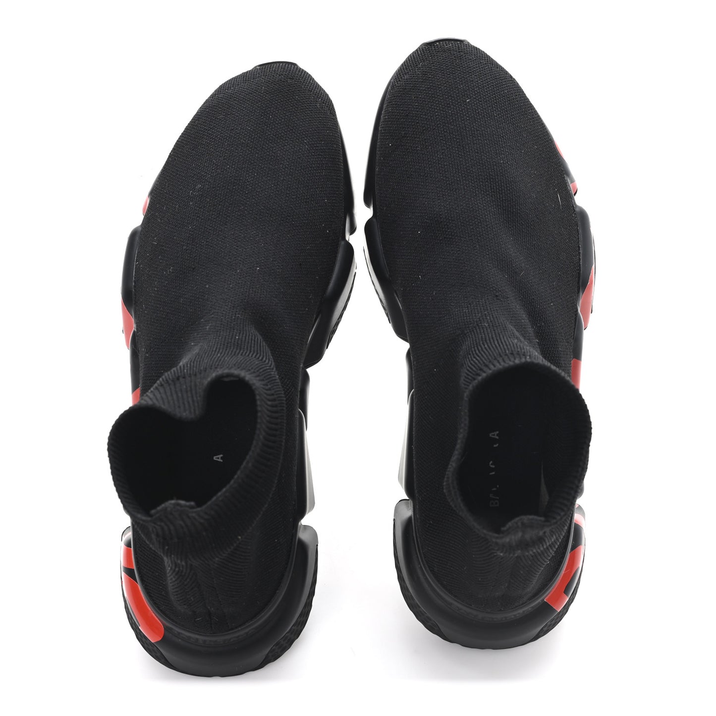 Neoprene Knit Womens Speed Graffiti Sneakers 40 Black Red